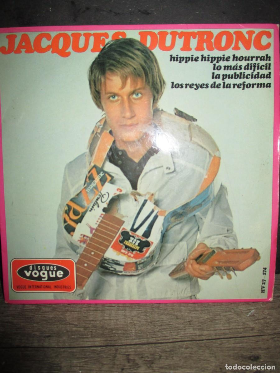 Discos de vinilo: 941- EP Jacques Dutronc - Hippie Hippie Hourrah (1967) Edici&oacute;n Espa&ntilde;ola Original