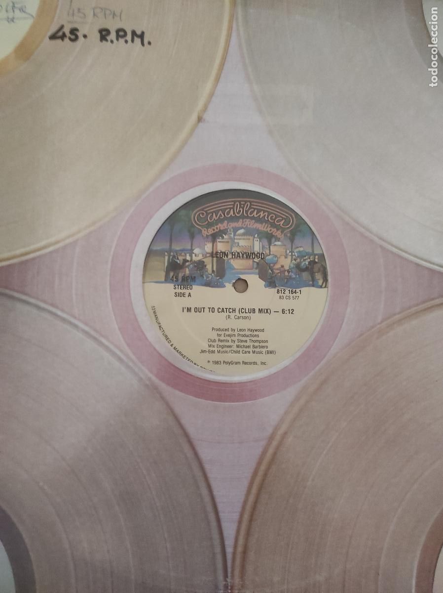 Discos de vinilo: Leon Haywood &lrm;&ndash; I'm Out To Catch-MAXI-ELECTRIC FUNK SOUL DISCO-USA-RARO!!