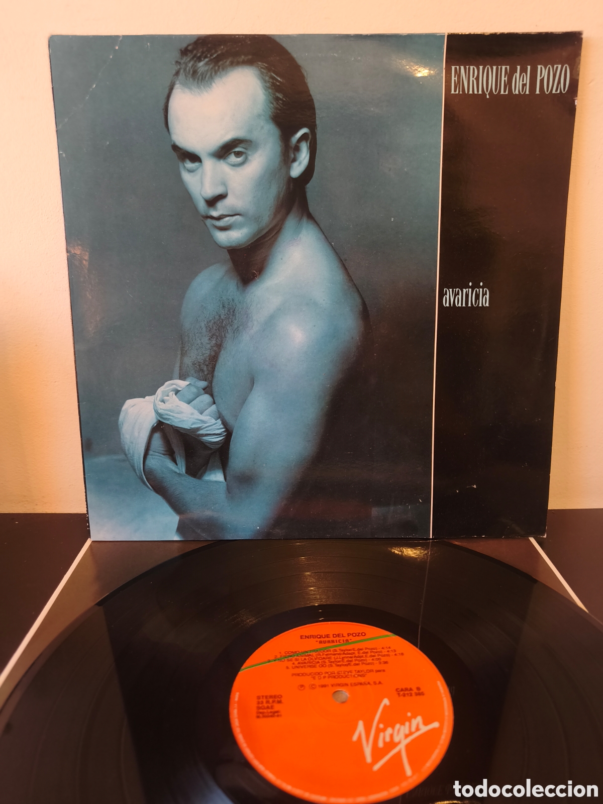 Discos de vinilo: Enrique del Pozo Avaricia Label/Cat#: Virgin &ndash; T-212385 Vinilo, LP, &Aacute;lbum Espa&ntilde;a: 1991. LA.2