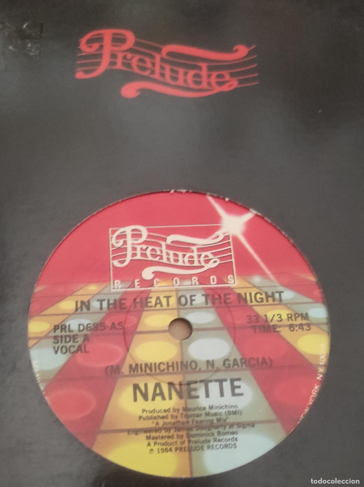 Discos de vinilo: Nanette &ndash; In The Heat Of The Night-MAXI-USA-Electronic, Funk / Soul Freestyle
