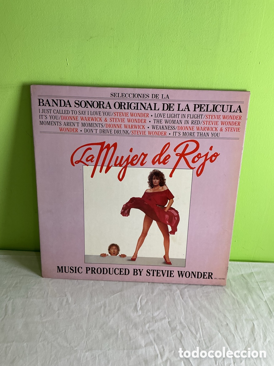 Vinyl records: La mujer de rojo &ndash; Banda sonora original. Stevie Wonder, LP