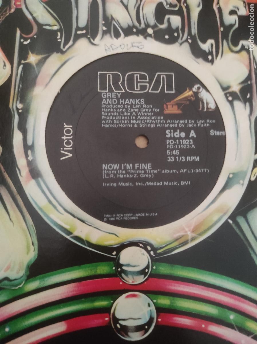Discos de vinilo: Grey And Hanks &ndash; Now I'm Fine-MAXI-FUNK SOUL DISCO-USA-