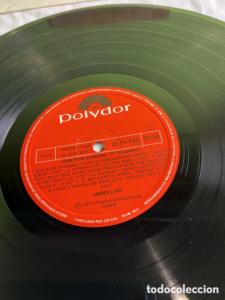 Discos de vinilo: James Last &ndash; Non Stop Dancing &rsquo;77. LP Polydor - Foto 3