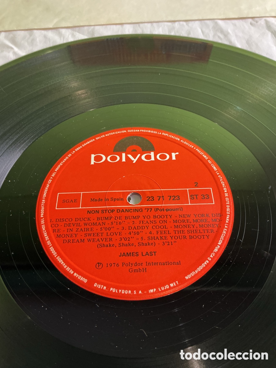 Discos de vinilo: James Last &ndash; Non Stop Dancing &rsquo;77. LP Polydor - Foto 4