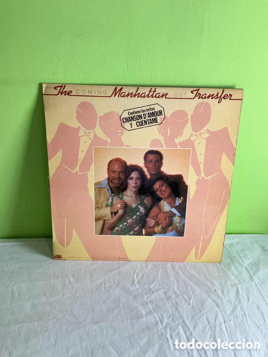 Discos de vinilo: The Manhattan Transfer &ndash; Coming Out. LP Atlantic, &laquo;Chanson d&rsquo;Amour&raquo; y &laquo;Cu&eacute;ntame&raquo;