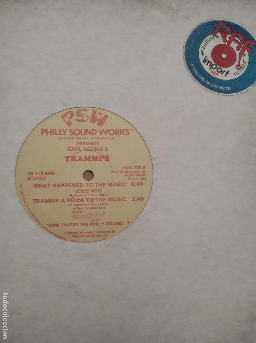 Discos de vinilo: Earl Young's Trammps* &ndash; What Happened To The Music-MAXI-ELECTRIC FUNK SOUL DISCO-USA-