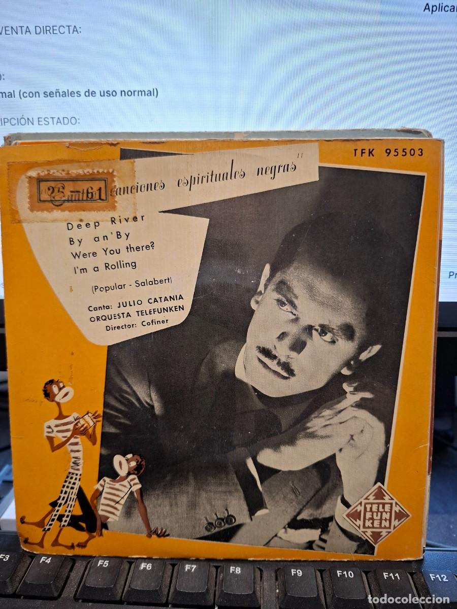 Discos de vinilo: JULIO CATANIA CON LA ORQUESTA TELEFUNKEN - ESPIRITUALES NEGROS - EP DE VINILO