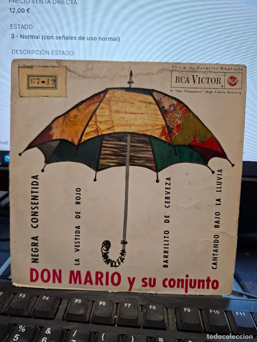 Discos de vinilo: DON MARIO Y SU CONJUNTO - NEGRA CONSENTIDA - EP DE VINILO