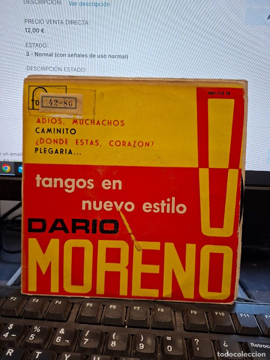 Discos de vinilo: DARIO MORENO - TANGOS EN NUEVO ESTILO - EP DE VINILO