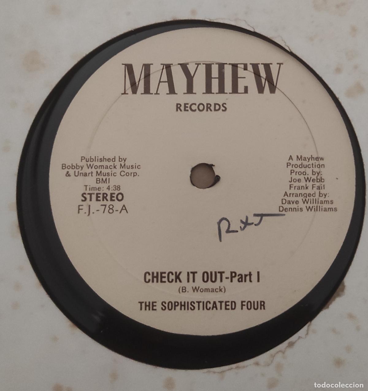 Discos de vinilo: The Sophisticated Four* &ndash; Check It Out-MAXI-ELECCTRIC FUNK SOLU DISCO- USA-