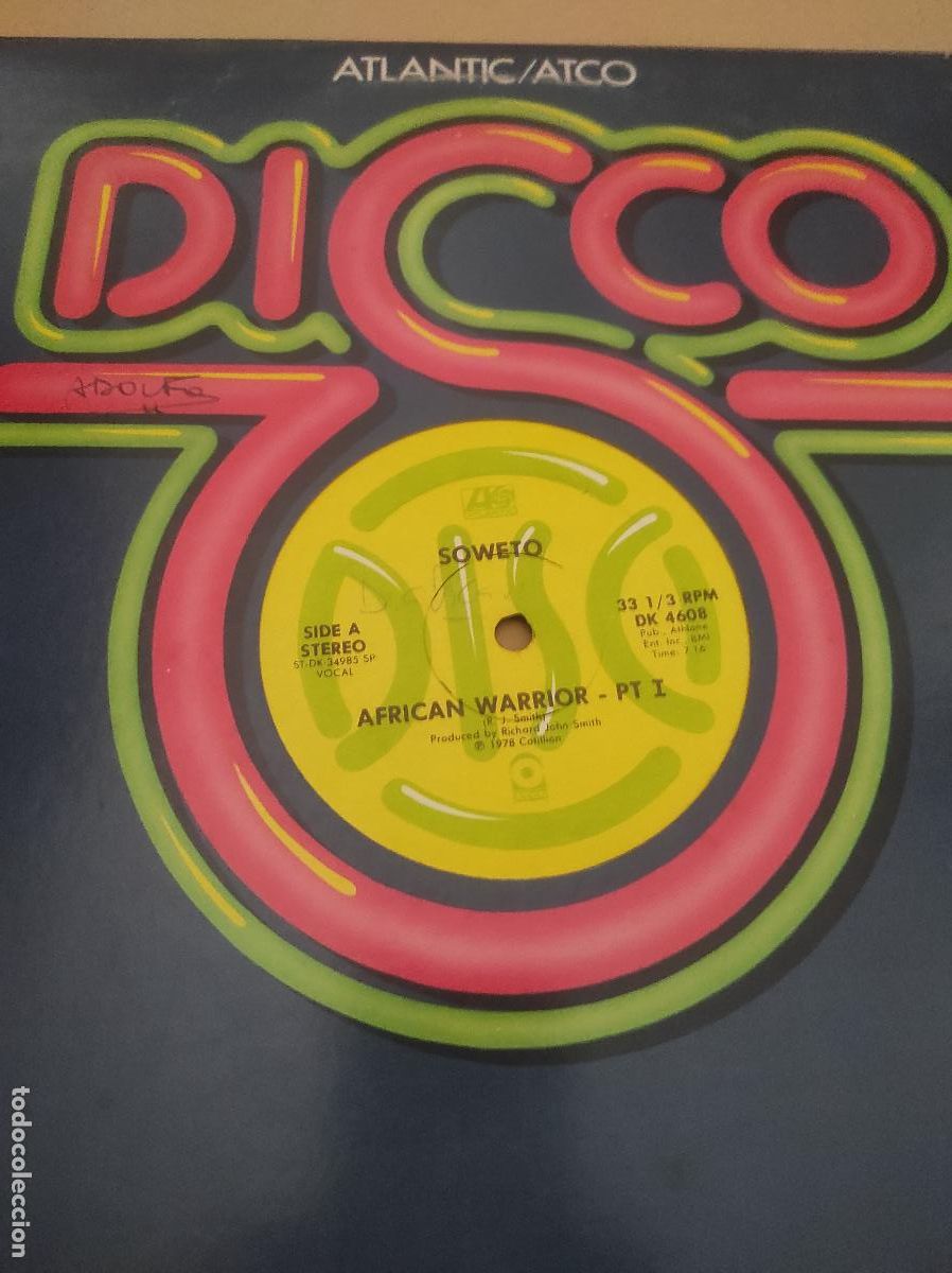 Discos de vinilo: Soweto &ndash; African Warrior-MAXI-FUNK SOUL DISCO-USA-