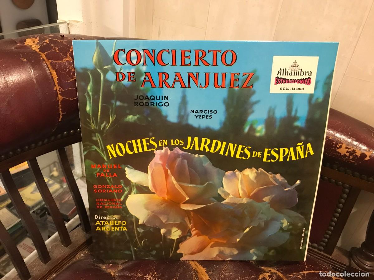 Discos de vinilo: LP. CONCIERTO DE ARANJUEZ. NOCHES EN LOS JARDINES DE ESPA&Ntilde;A. JOAQU&Iacute;N RODRIGO-NARCISO YEPES