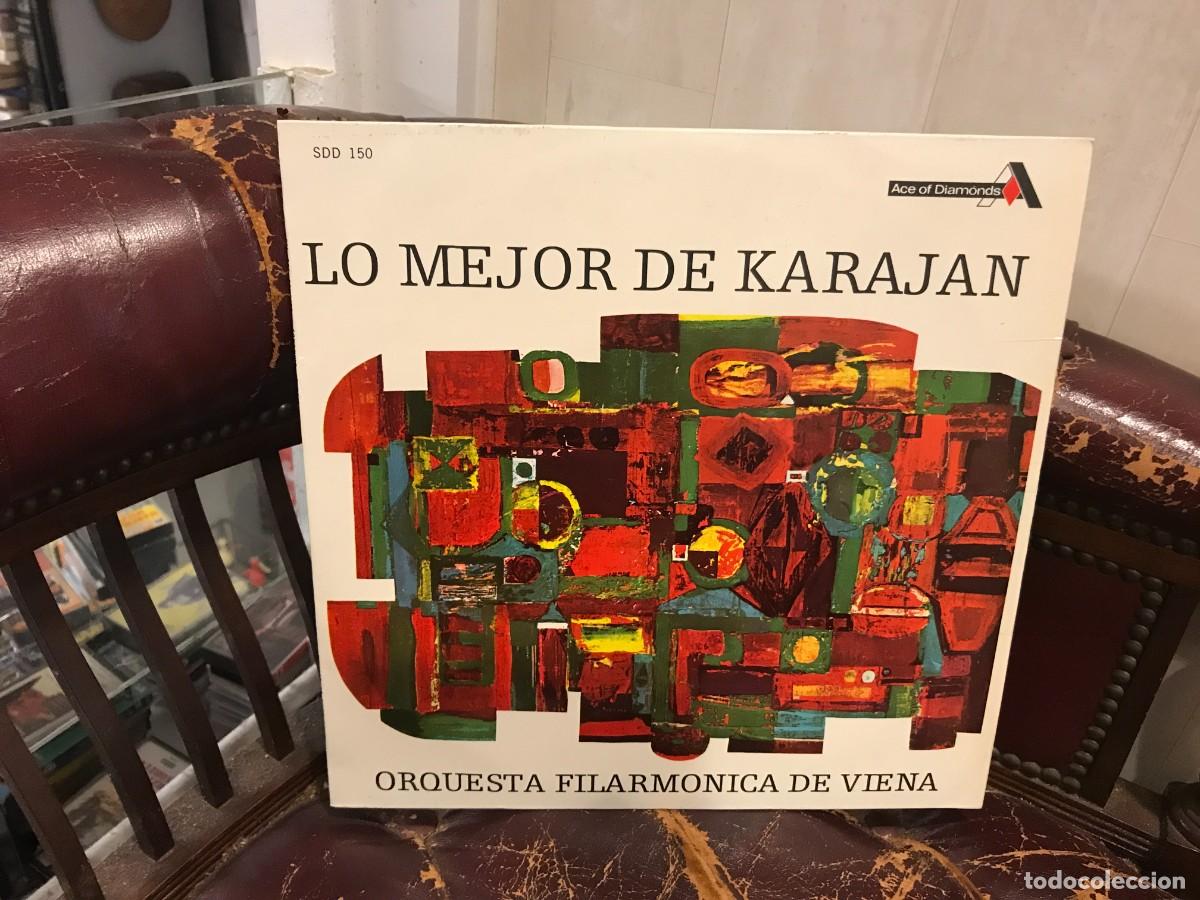 Discos de vinilo: LP. LO MEJOR DE KARAJAN. ORQUESTA FILARM&Oacute;NICA DE VIENA. VON KARAJAN