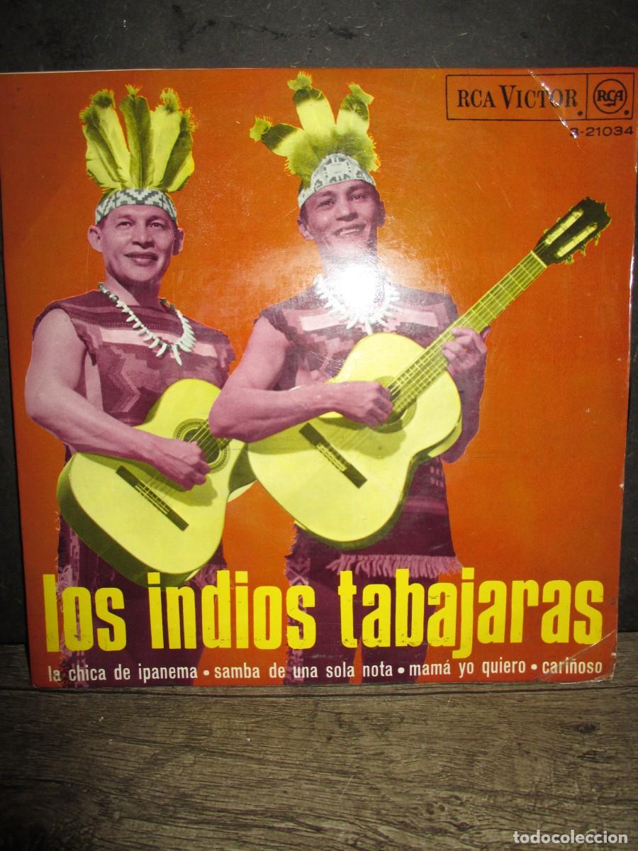 Disques de vinyle: 944- EP Los Indios Tabajaras &ndash; La Chica De Ipanema (1968, RCA Victor 3-21034) - Funda Excelente, Vin