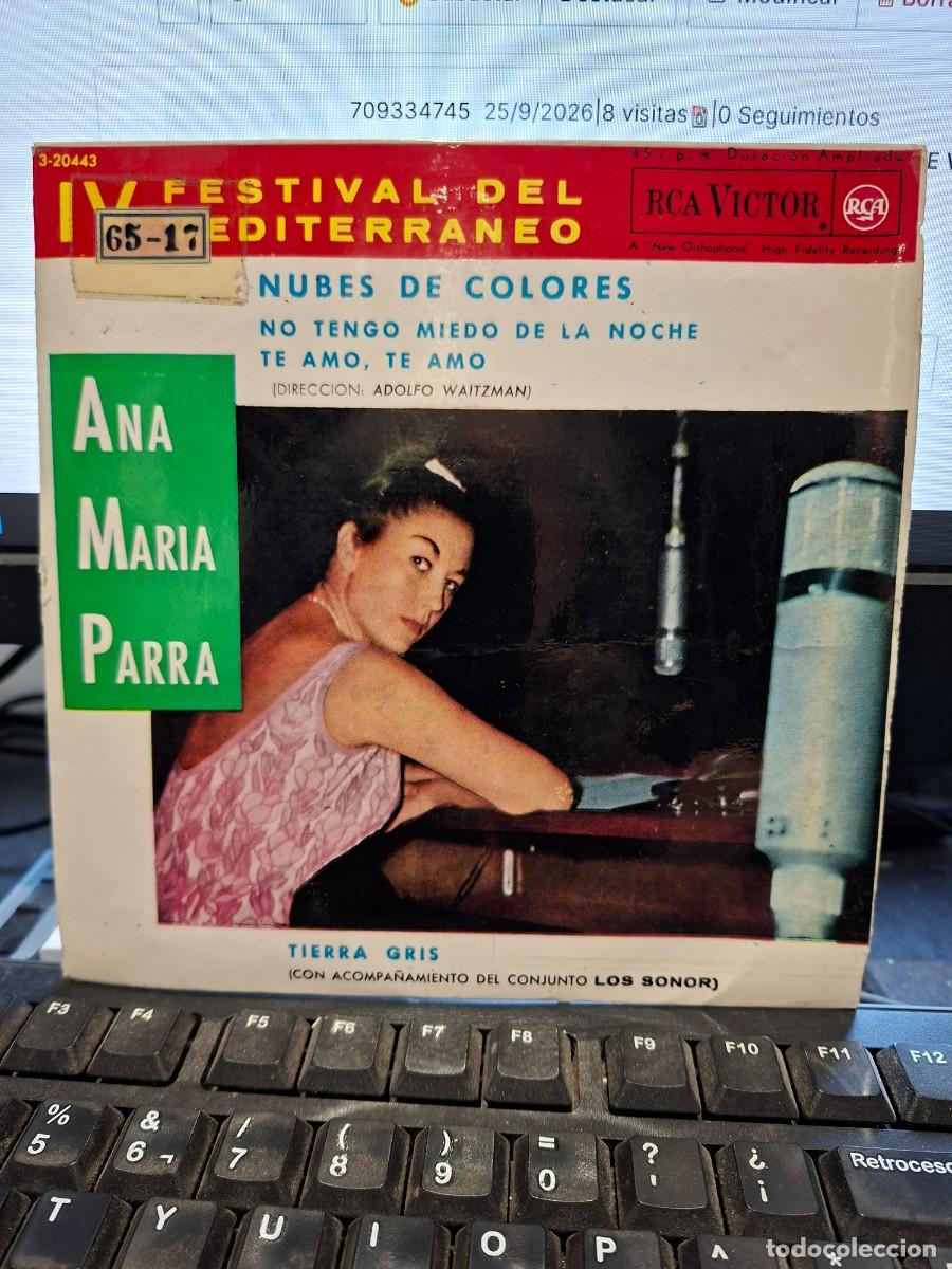 Discos de vinilo: ANA MARIA PARRA - NUBES DE COLORES - EP DE VINILO