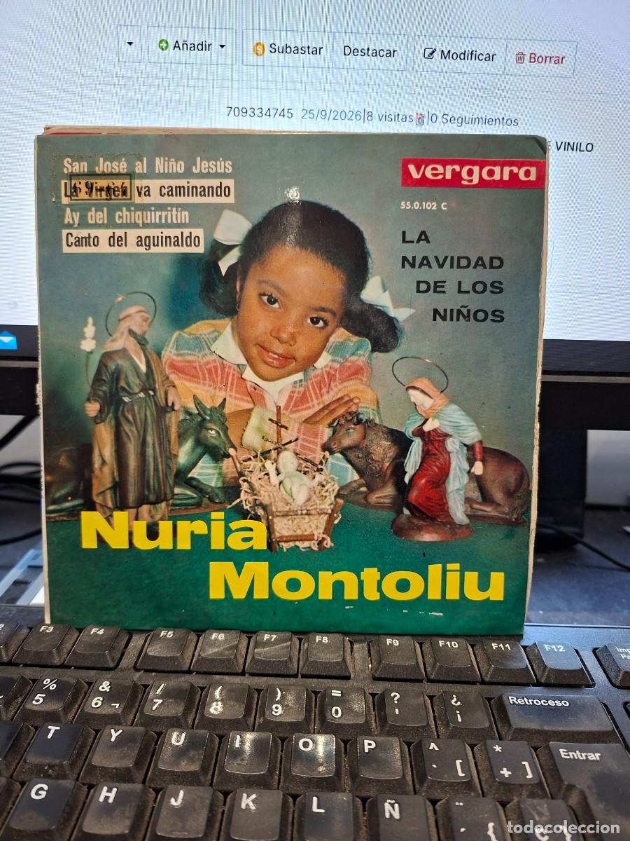 Discos de vinilo: NURIA MONTOLIU - LA NAVIDAD DE LOS NI&Ntilde;OS - EP DE VINILO