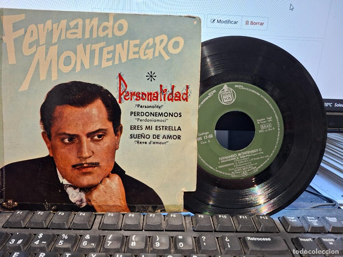 Discos de vinilo: FERNANDO MONTENEGRO - PERSONALIDAD - EP DE VINILO