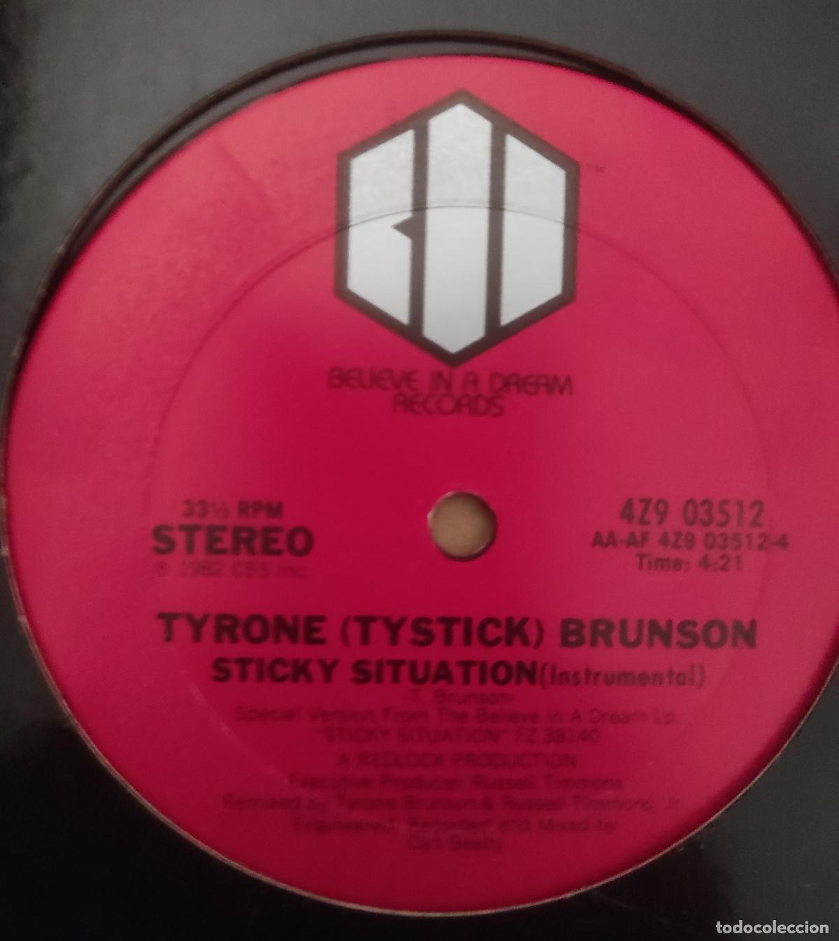 Discos de vinilo: Tyrone (Tystick) Brunson* &ndash; Sticky Situation-MAXI-ELECTRIC FUNK SOUL-USA-