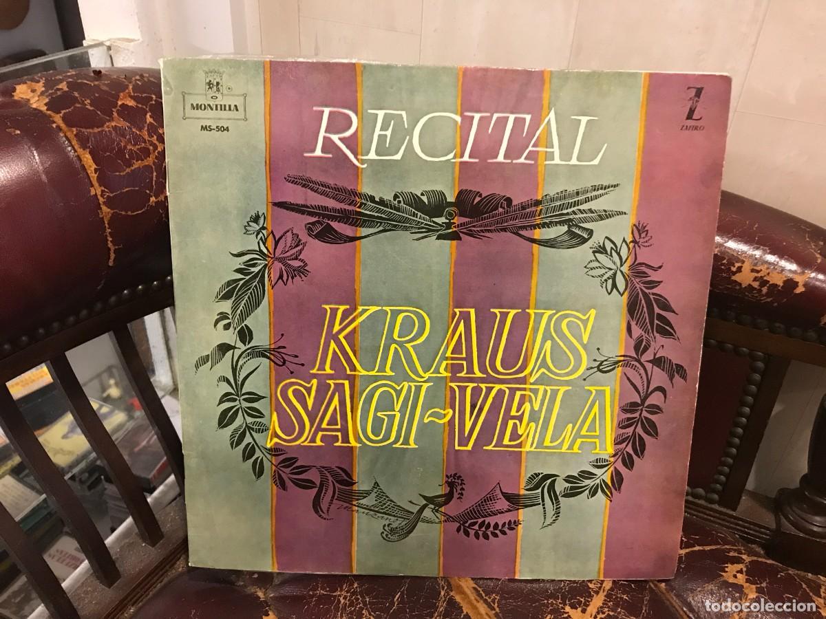 Discos de vinilo: LP. RECITAL ALFREDO KRAUS-LUIS SAGI-VELA