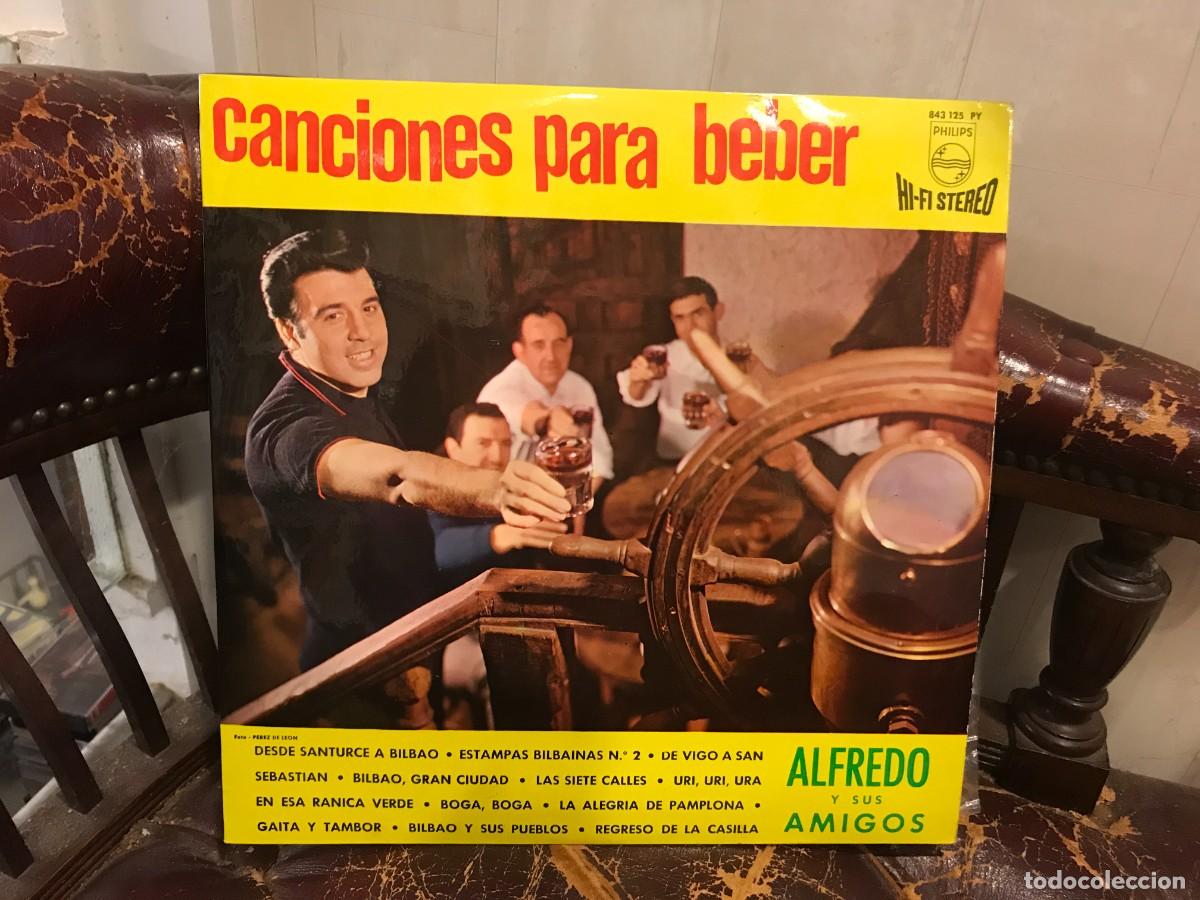 Discos de vinilo: LP. CANCIONES PARA BEBER. ALFREDO Y SUS AMIGOS