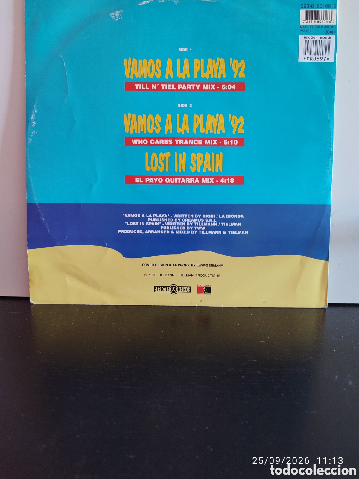 Discos de vinilo: TNT Party Zone &ndash; Vamos A La Playa 92 (The Remix) - Foto 2