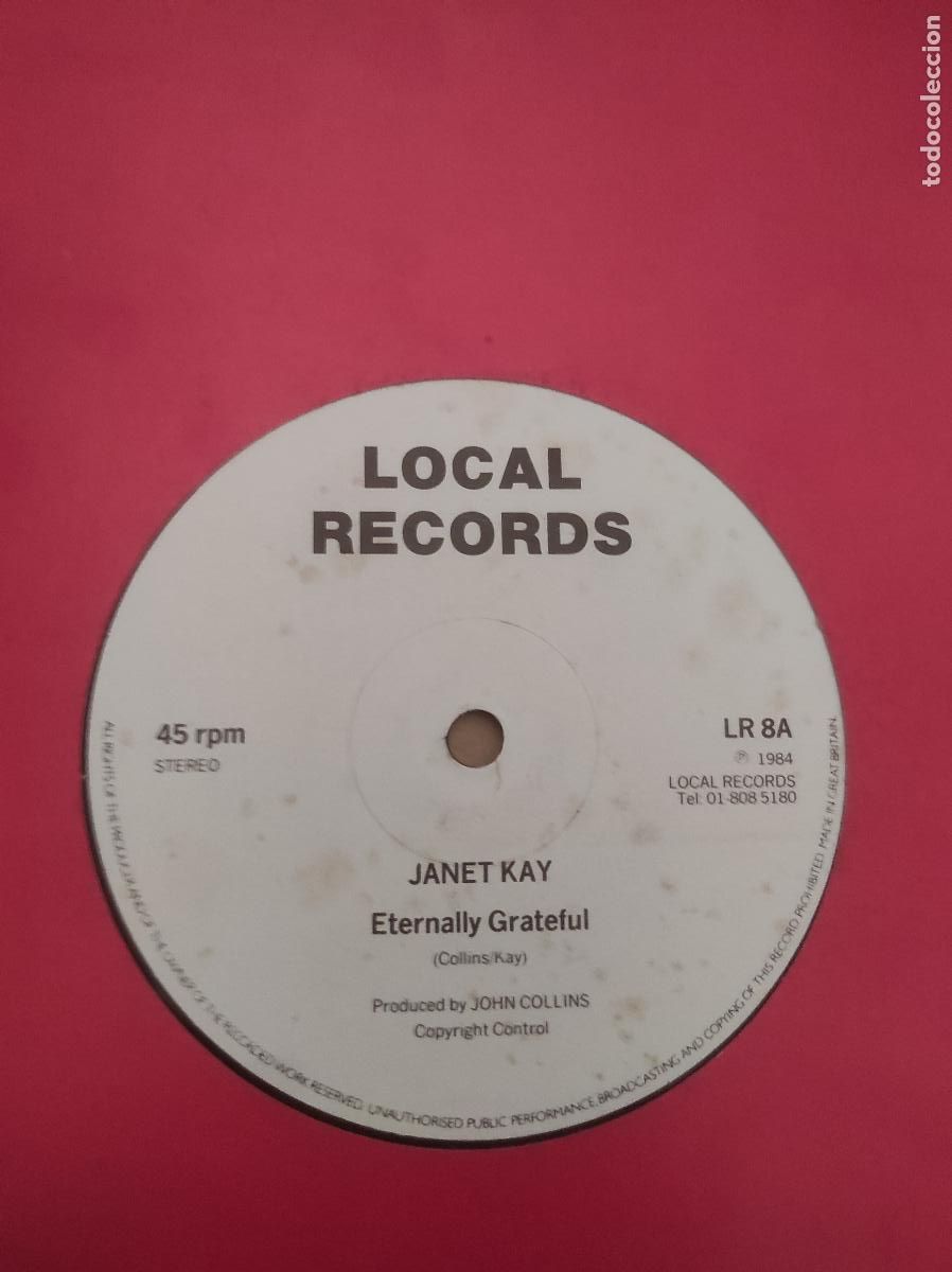 Discos de vinilo: Janet Kay &lrm;&ndash; Eternally Grateful-MAXI-ELECTRIC FUNK SOUL-EDICION INGLESA RARO!!
