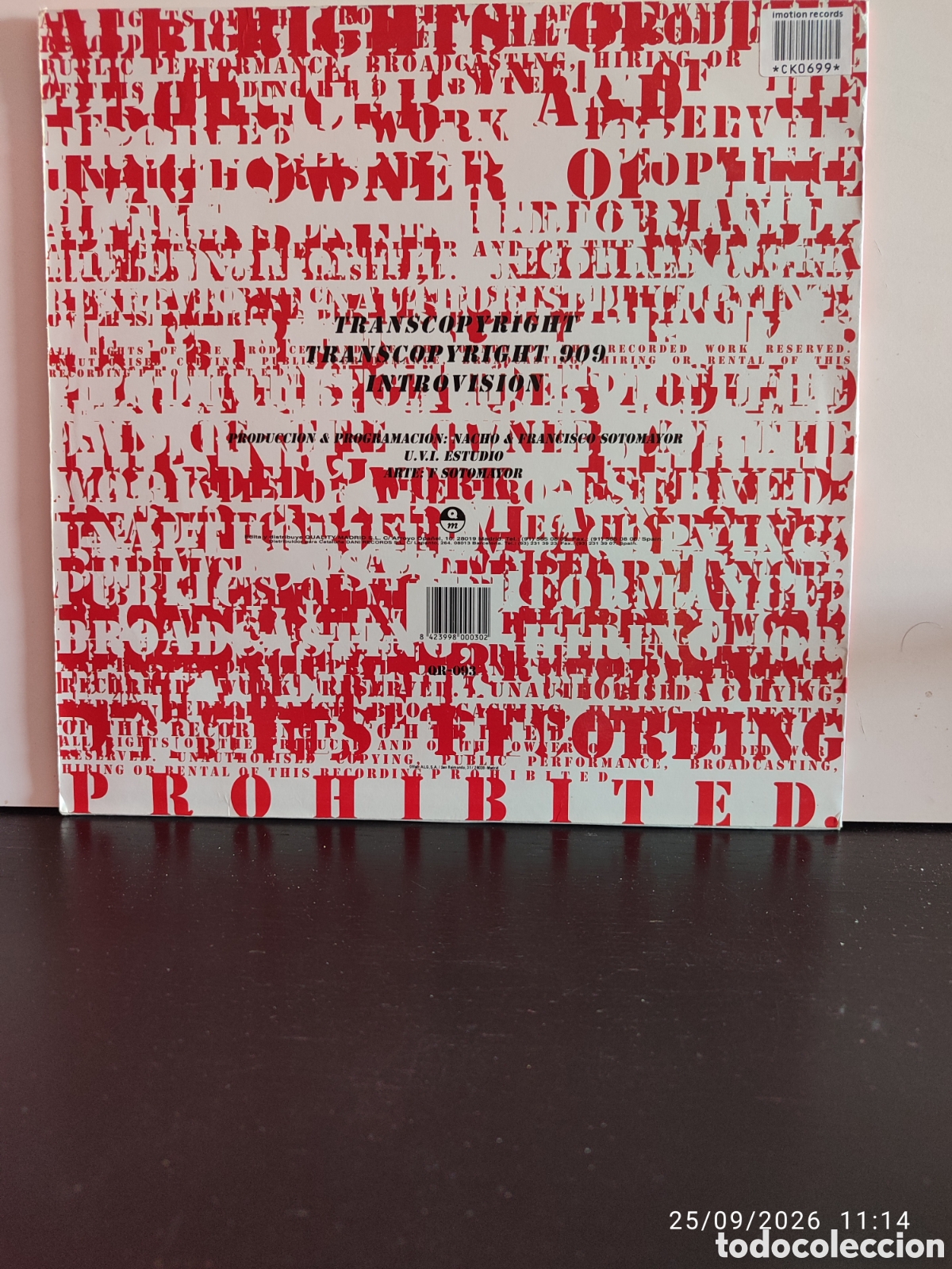 Discos de vinilo: Intro &ndash; Transcopyright - Foto 2