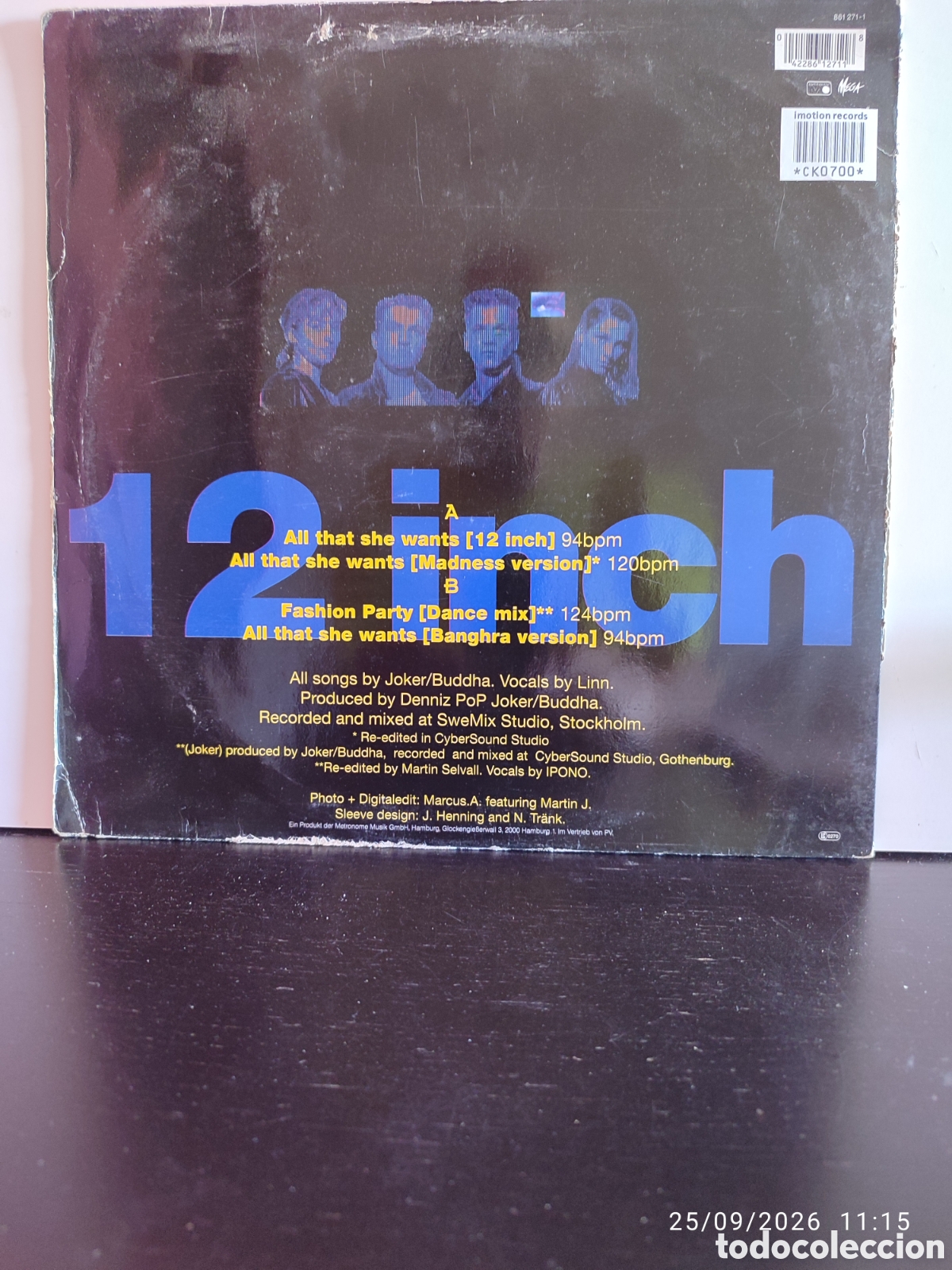 Discos de vinilo: Disco de vinilo CK0700 - Foto 2