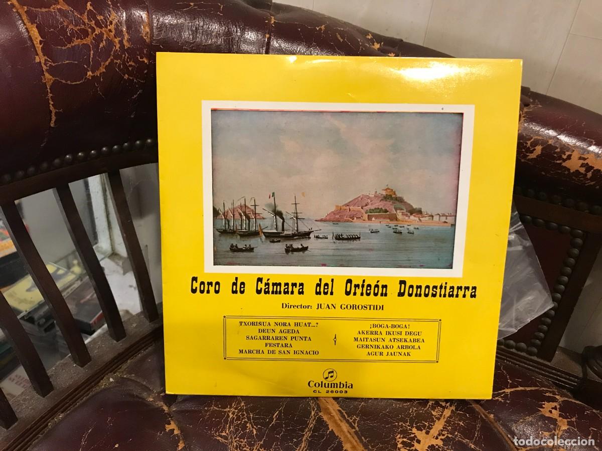 Discos de vinilo: 10 PULGADAS. CORO DE C&Aacute;MARA DEL ORFE&Oacute;N DONOSTIARRA. JUAN GOROSTIDI