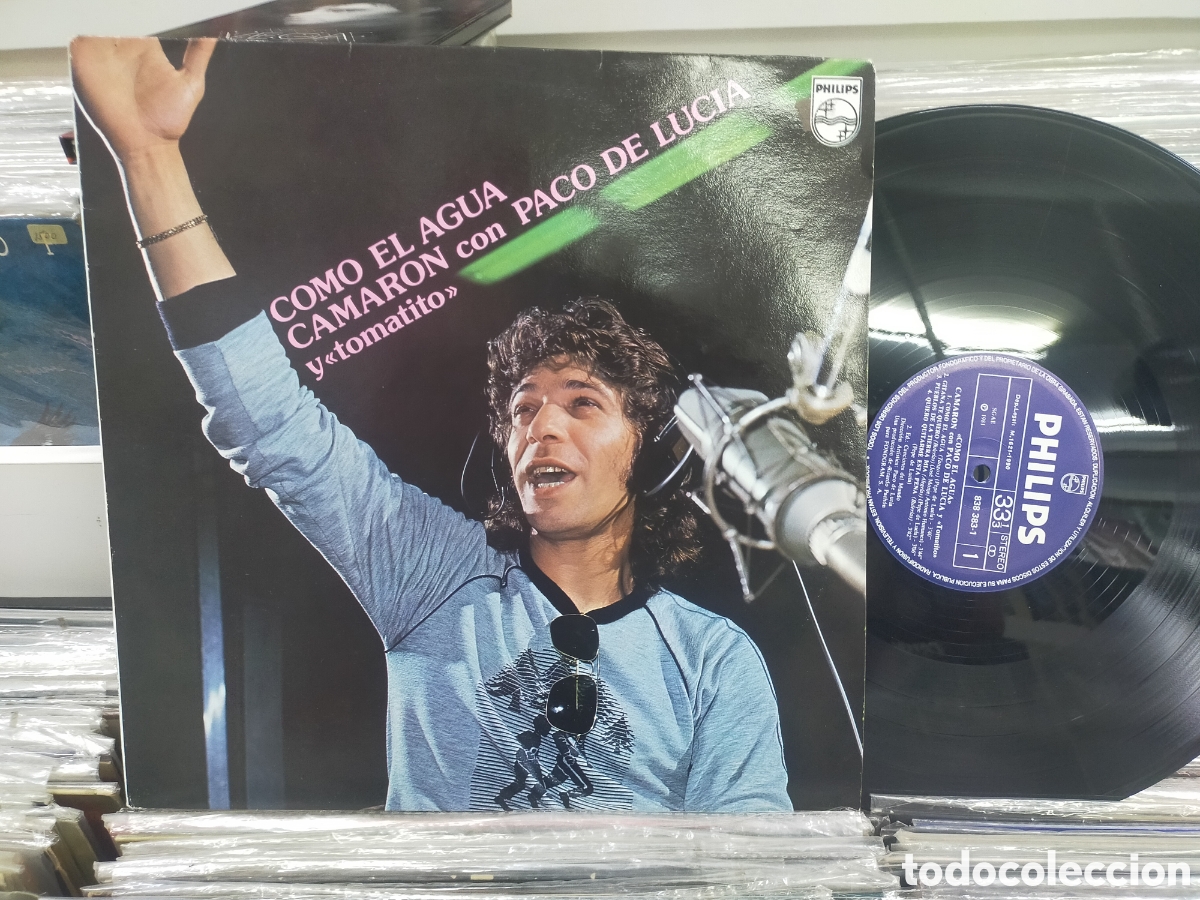 Discos de vinilo: Camar&oacute;n paco de lucia LP como el agua 1990