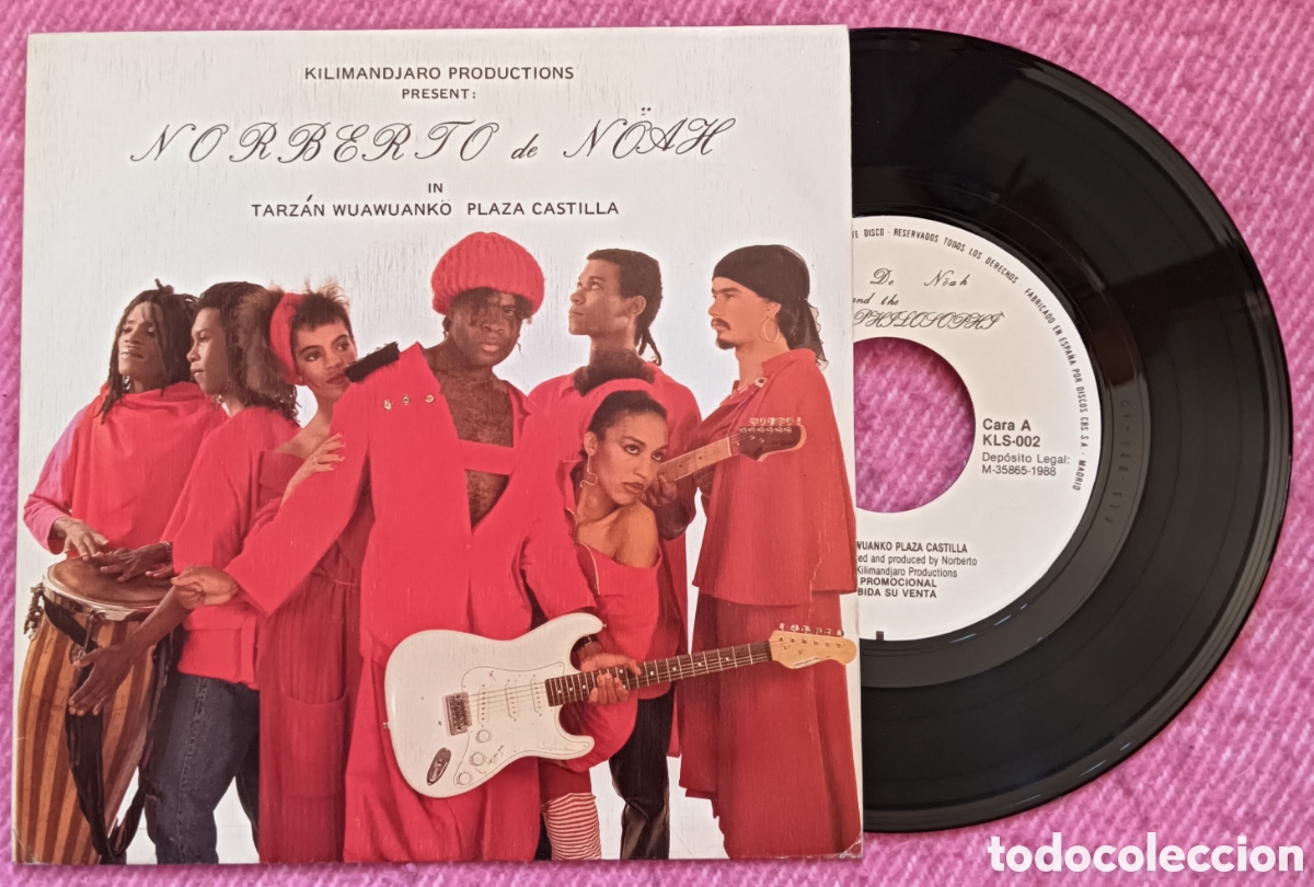 Discos de vinilo: 7&rdquo; NORBERTO DE NOAH - Tarzan Wuawuanko Plaza Castilla (VG+/VG)