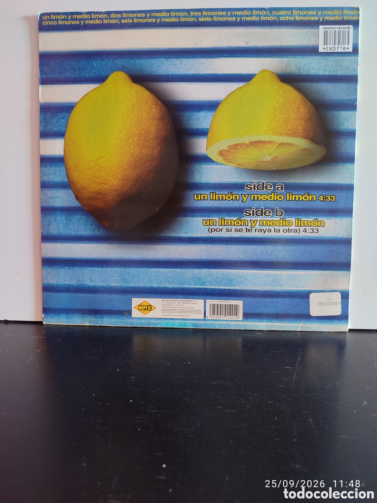 Discos de vinilo: Los Pepes &ndash; Un Lim&oacute;n Y Medio Lim&oacute;n - Foto 2
