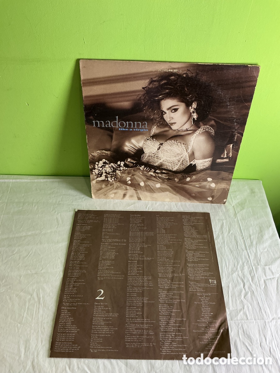 Discos de vinilo: Madonna &ndash; Like a Virgin. LP con funda interior ilustrada - Foto 10