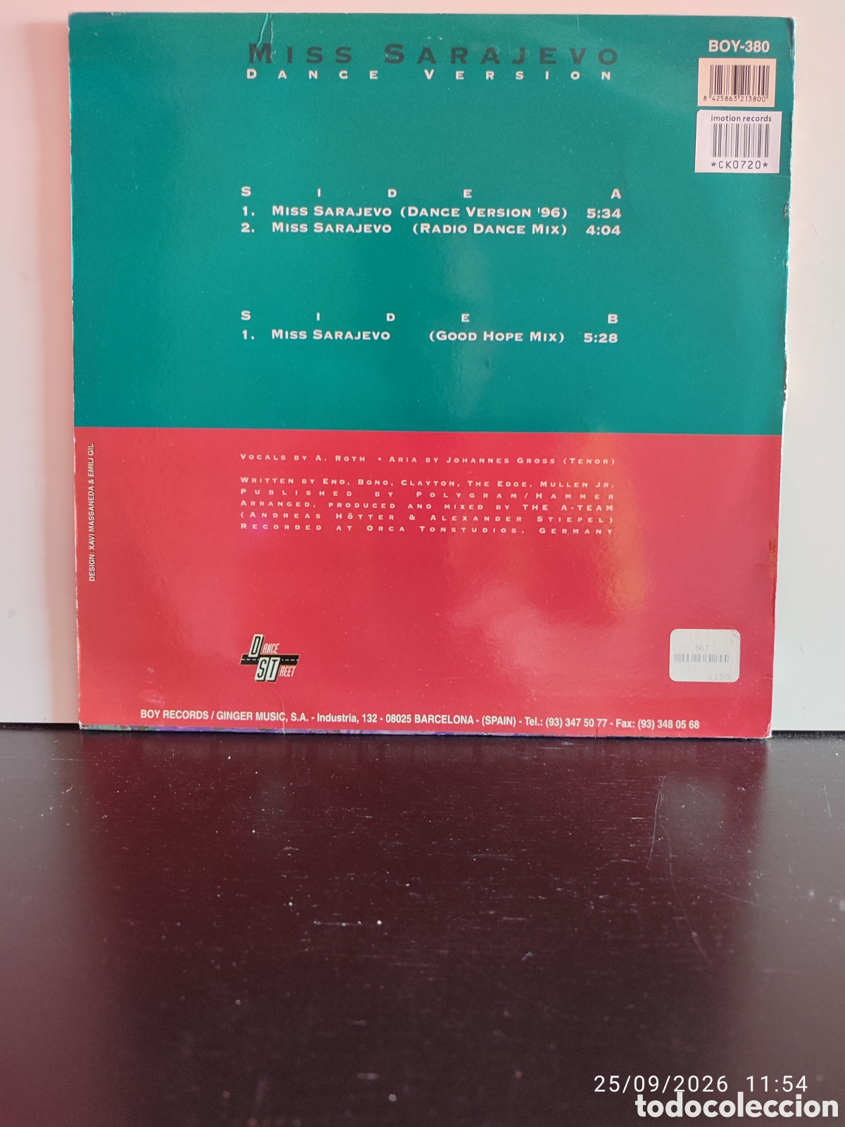 Discos de vinilo: Messengers &ndash; Miss Sarajevo - Foto 2
