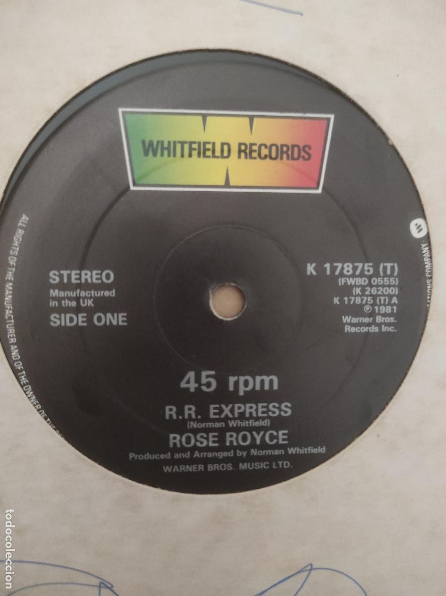 Discos de vinilo: Rose Royce &ndash; R.R. Express-MXI-FUNK SOUL DISCO-USA-