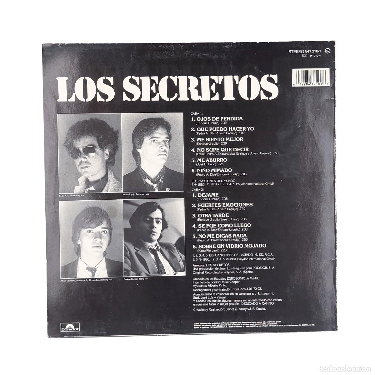 Discos de vinilo: LP. Los Secretos. Los Secretos (VG+/VG+) - Foto 2