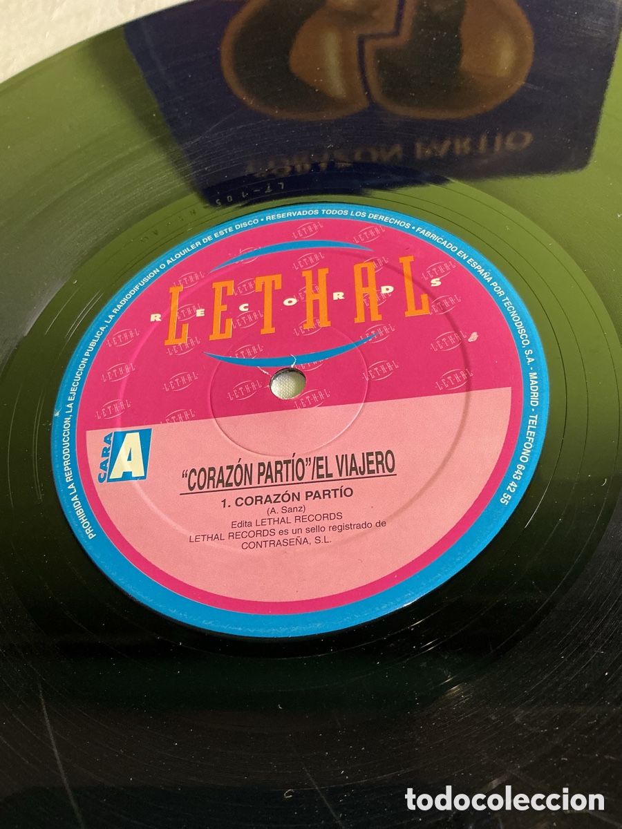 Discos de vinilo: Coraz&oacute;n Part&iacute;o / Y, &iquest;si fuera ella? &ndash; Maxi vinilo Lethal - Foto 4