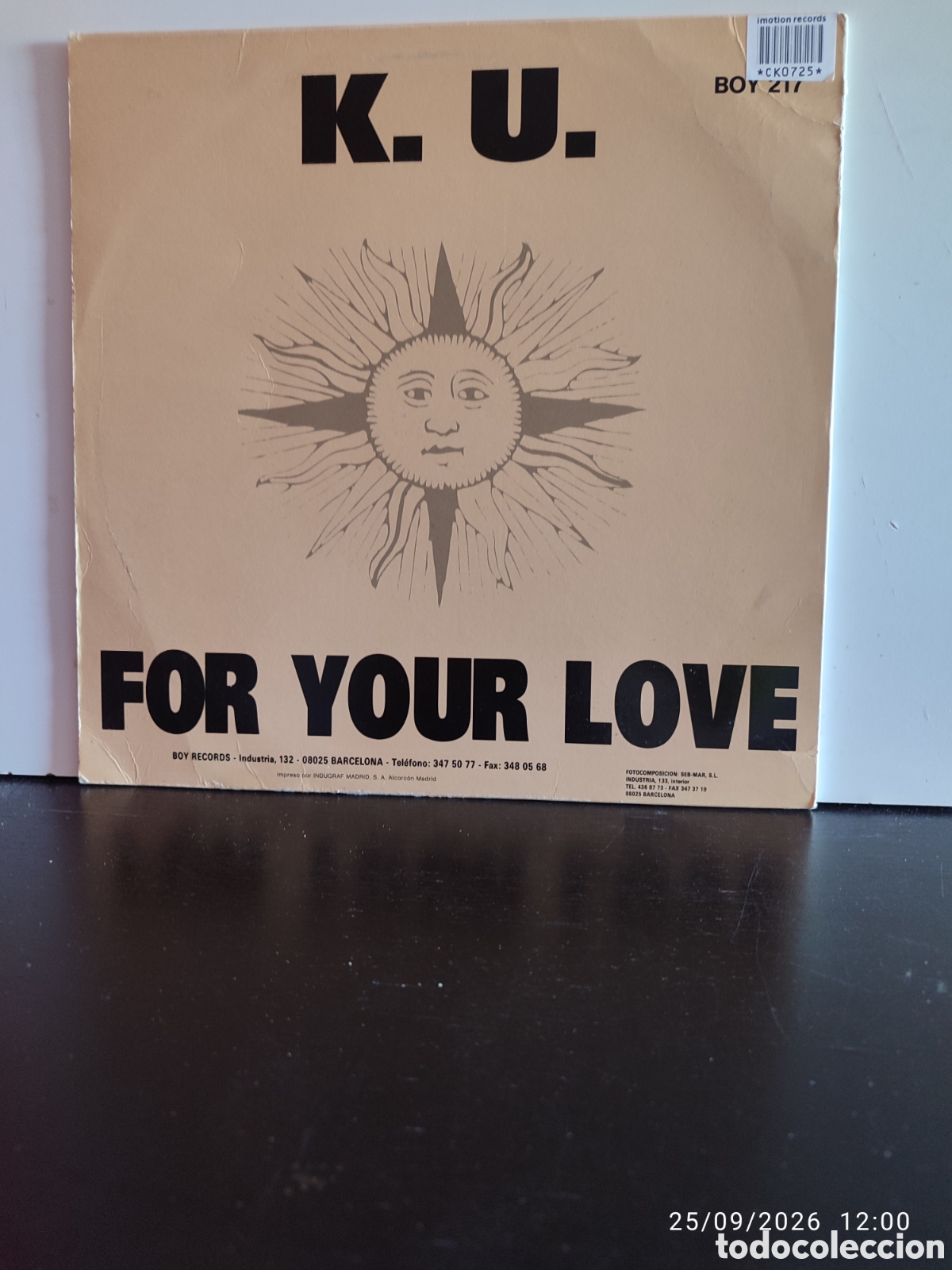 Discos de vinilo: Disco de vinilo CK0725 - Foto 2