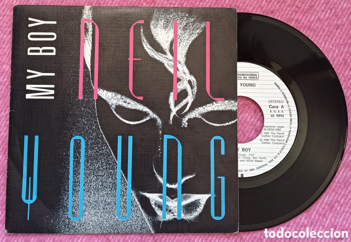 Discos de vinilo: 7&rdquo; Promo NEIL YOUNG - My Boy - ONE SIDED (VG+/VG)