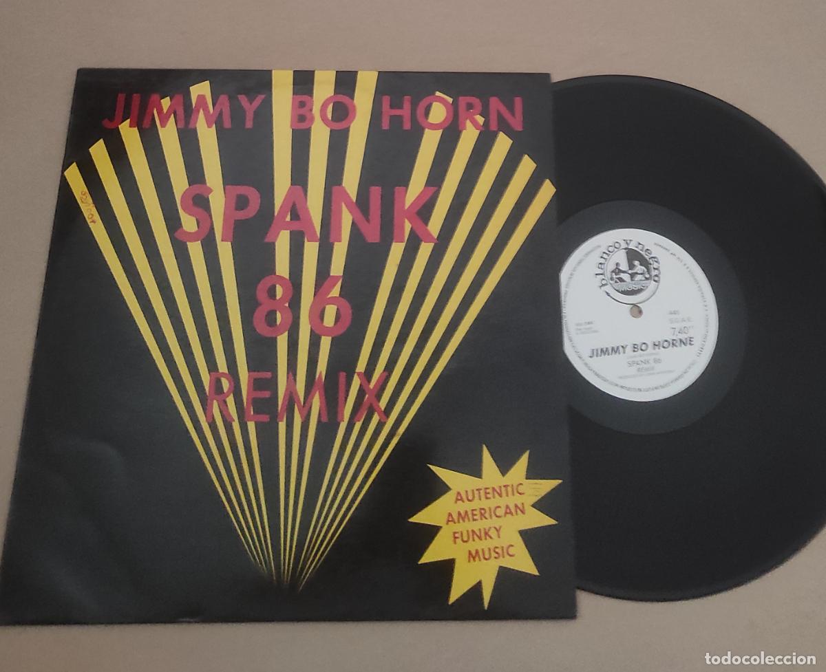 Discos de vinilo: Jimmy Bo Horn* &ndash; Spank 86 Remix-MAXI-ESPA&Ntilde;A- ELECTRIC FUNK SOUL DISCO-