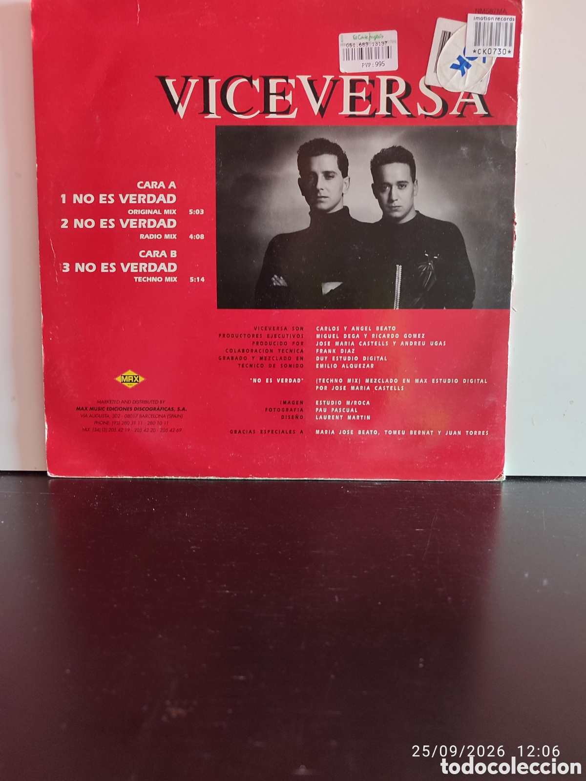 Discos de vinilo: Disco de vinilo CK0730 - Foto 2