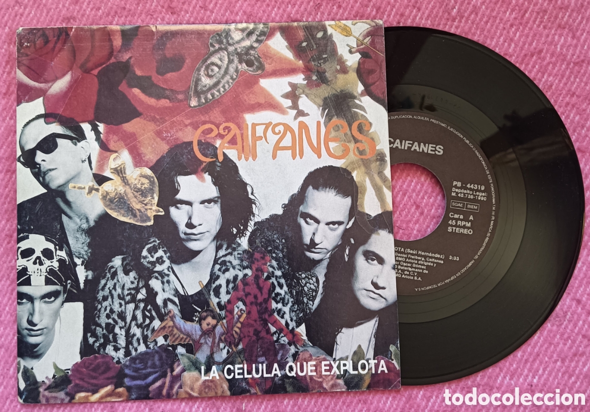 Discos de vinilo: 7&rdquo; CAIFANES - La Celula que Explota - SPAIN Pressing (EX+/EX-)
