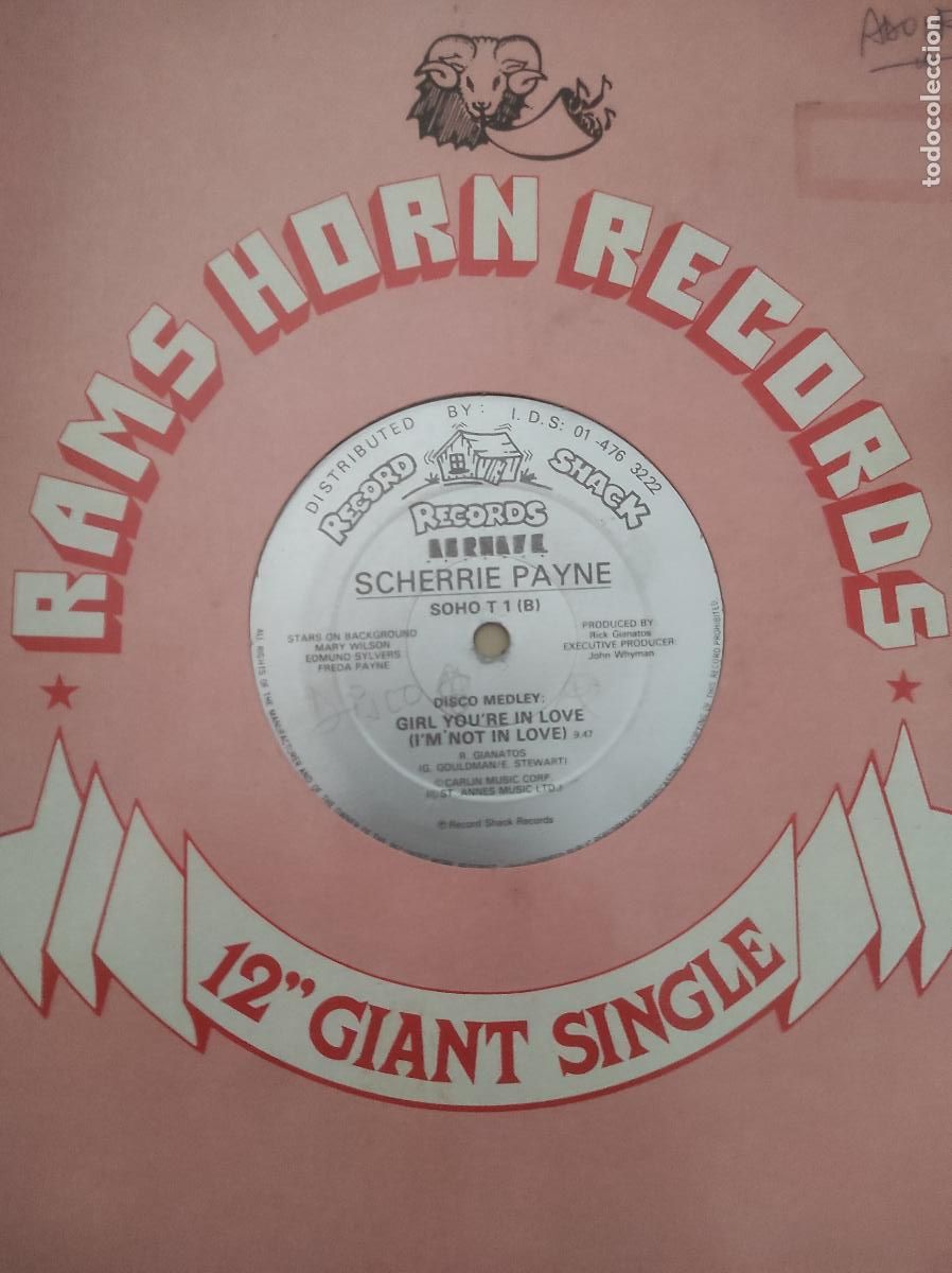 Discos de vinilo: Scherrie Payne &ndash; I'm Not In Love (Girl, You're In Love)-MAXI-FUNK SOUL DISCO-