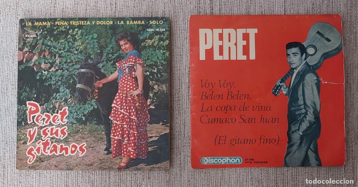 Discos de vinilo: Dos vinilos singles de Peret