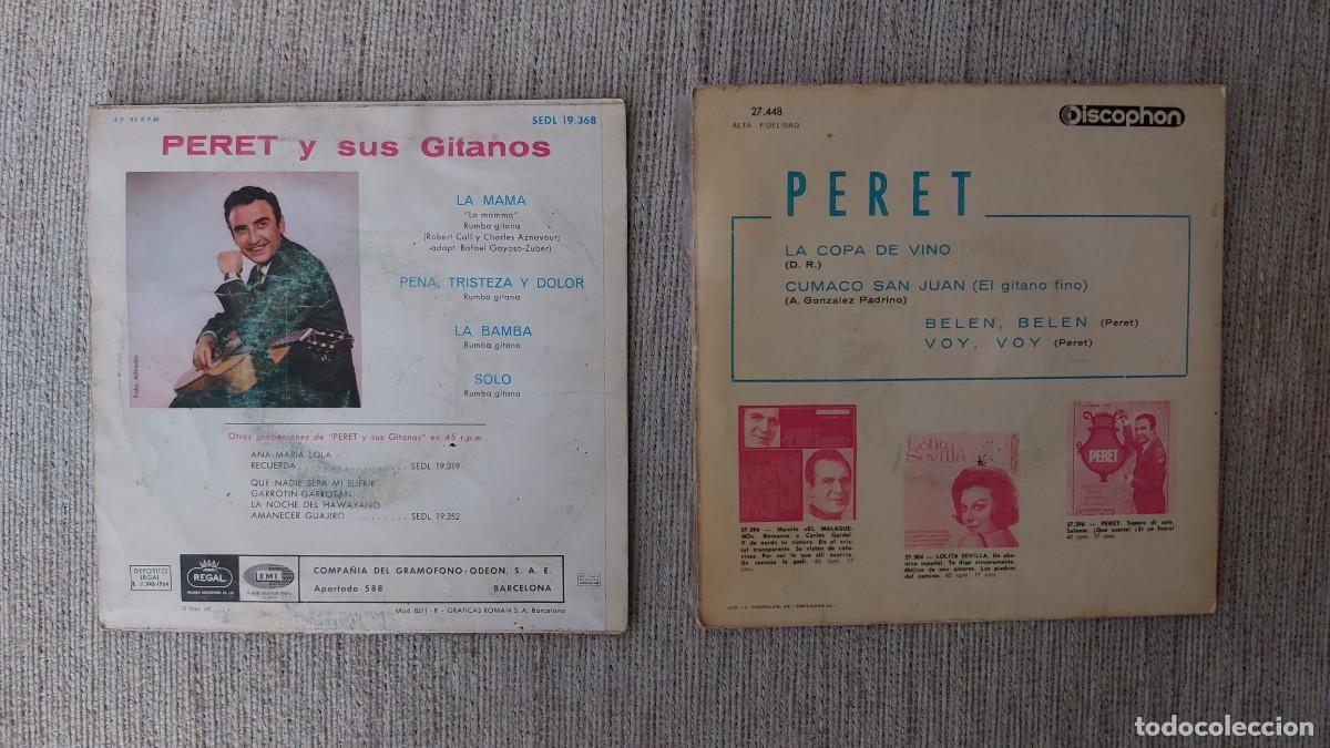 Discos de vinilo: Dos vinilos singles de Peret - Foto 2