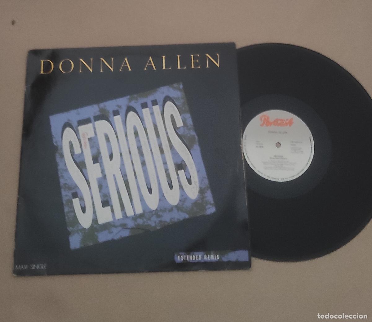 Discos de vinilo: Donna Allen &ndash; Serious (Extended Remix)-MAXI-ELECTRIC FUNK SOUL-