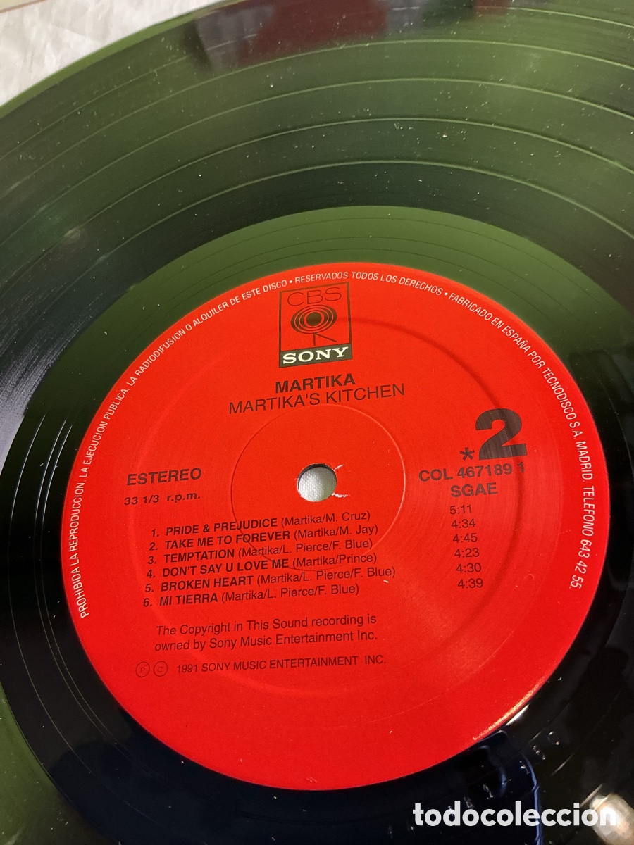 Discos de vinilo: Martika &ndash; Martika&rsquo;s Kitchen | LP vinilo con funda ilustrada - Foto 4