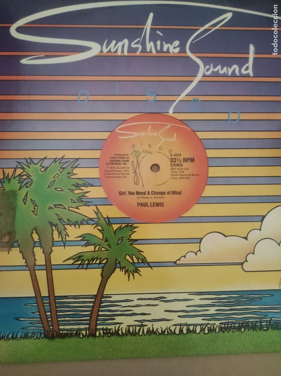 Discos de vinilo: Paul Lewis &ndash; Girl, You Need A Change Of Mind / Inner City Blues-MAXI-FUNK SOUL DISCO-USA-