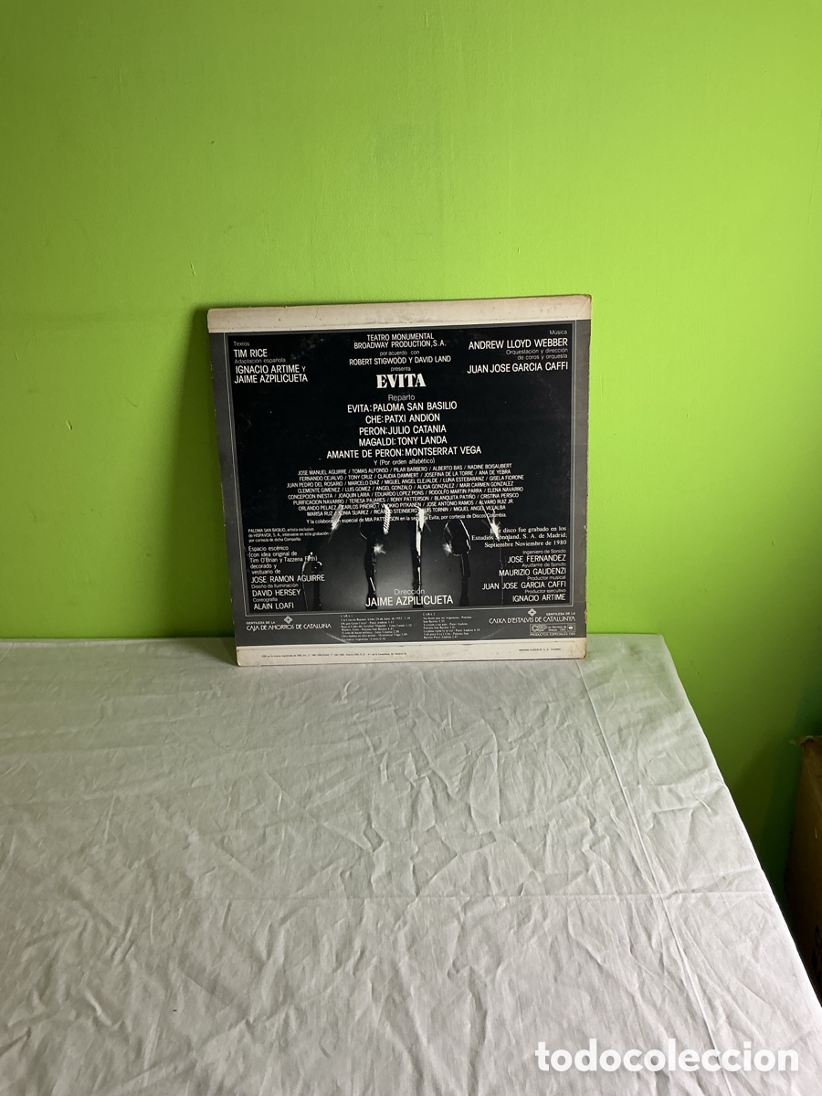Discos de vinilo: Evita &ndash; Versi&oacute;n original en espa&ntilde;ol | LP edici&oacute;n resumida - Foto 7