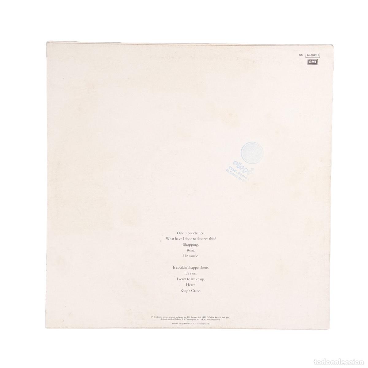 Discos de vinilo: LP. Pet Shop Boys. Actually (VG/VG+) - Foto 2